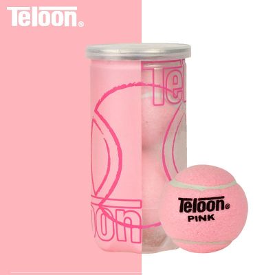 Genuine Prince Wilson Babolat Teloon Tianlong Tennis Girls Pink Beginners Resistance to Hitting 2 Listening Canned Spare Practice High Elastic Training Pink Balls