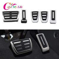 Color My Life Stainless Steel Car Pedals Kit for Volkswagen VW Multivan T5 T6 Caravelle T6 Gas Brake Pedal Protection Cover