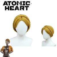 Atomic Heart Twins วิกผมคอสเพลย์ ความยาวปานกลาง แบบถัก สําหรับผู้หญิง fjd