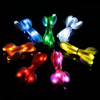 Luminous Shoelaces LED Sport Shoe Laces Glow Shoe Strings Round Flash Light Shoelaces No Tie Lazy Shoe Laces Party Decor