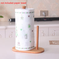 Natural Bamboo Towel Holder Storage Roll Paper Stand Dispenser Counter Tissue