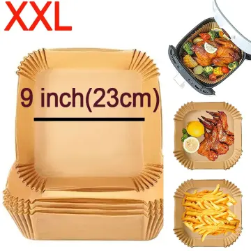 Air Fryer Liners 7.9 Inch Large Size Square Non Stick Greaseproof