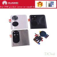 หน้าจอ LCD หลังที่ดีที่สุดเดิมสำหรับ Huawei P50กระเป๋าด้านหลังจอ LCD ขนาดเล็ก BAL-AL00บัล-L49แสดงการกำหนดตำแหน่งการสัมผัสเปลี่ยน