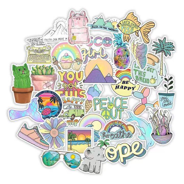 As.50pcs Waterproof Stickers Anime Graffiti Scrapbook Sticker Lazada PH