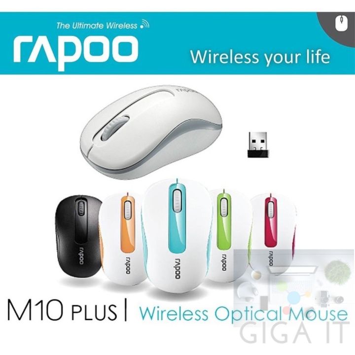 bestseller-อุปกรณ์คอม-ram-เก็บหน้าแอพ-คืน-10-สูงสุด-500-rapoo-m10-plus-2-4ghz-wireless-optical-mouse-ประกัน-2-ปี-อุปกรณ์ต่อพ่วง-ไอทีครบวงจร