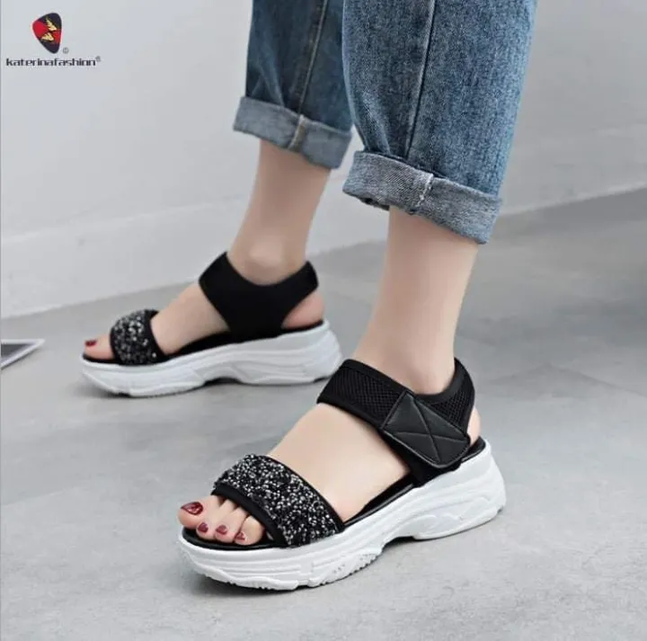 NEW ARRIVAL! FASHIONABLE KOREAN SOFT FLATFORM WEDGE SANDALS FOR WOMEN ...