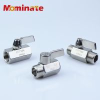 ❣ SS304 Stainless steel Mini Ball valve 1/8 1/4 3/8 1/2 3/4 BSP Female male thread for water oil acid 2 way ball valve