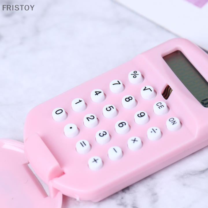 fristoy-เครื่องคิดเลขแบบพกพาขนาดกระเป๋าพวงกุญแจ-creative-เครื่องคิดเลขอุปกรณ์สำนักงาน