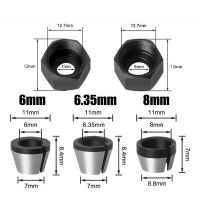 1ชิ้นช่างไม้อะแดปเตอร์ตัดกัด C Ollet แกะสลักตัดเครื่อง Chucks T Rimmer เราเตอร์บิตอุปกรณ์6เมตร6.35เมตร8มิลลิเมตร