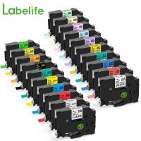 ✹♛✔ Labelife 5PCS TZe231 HSE231 Tze Label Tape Mix Colors Laminated Waterproof Compatible for Brother P touch Label Maker Tape 12mm