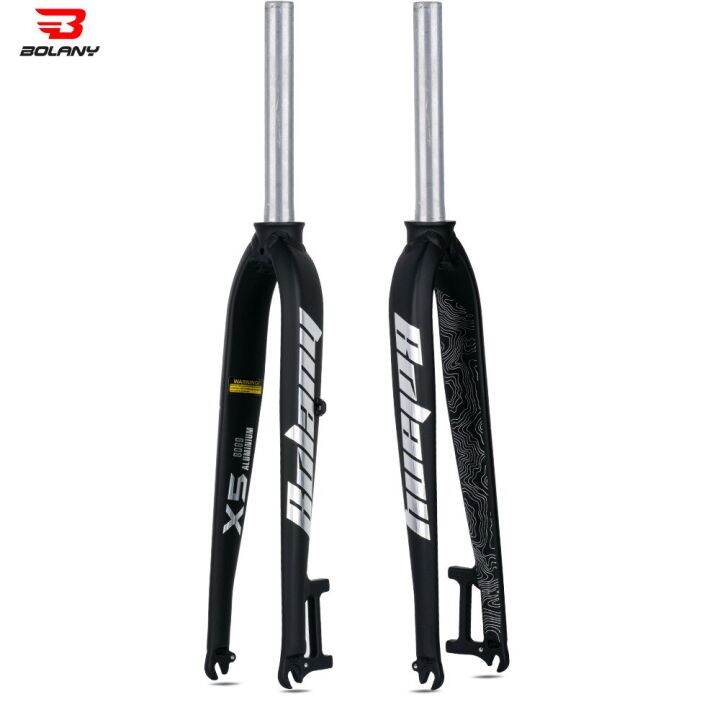 bolany-x5-mtb-hard-fork-26-27-5-29นิ้วตะเกียบหน้ารถจักรยานถนนท่อตรง28-6มม-ชิ้นส่วนโลหะผสมอลูมิเนียมดิสก์เบรกสำหรับจักรยาน