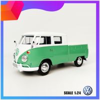 โมเดลโฟล์คกระบะ โมเดลรถเหล็ก รถโฟล์ค VW Type 2 (T1)​ DOUBLE​ CAR​ PICKUP Scale 1:24 Brands Motormax