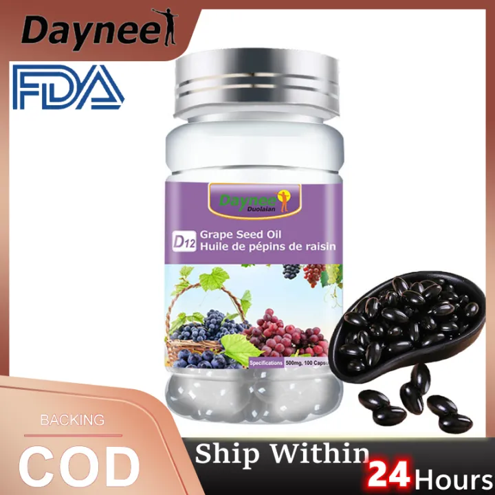 [COD] GRAPE SEED EXTRACT 100 Capsules(per Serving) Grape Seed Oil