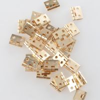 20pcs Mini metal hinges 10*8mm Golden/silver decorative door hinges  accessories furniture hardware Door Hardware Locks