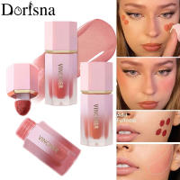 Dorisna บลัชออนรองรับการกระแทกบลัชออนบลัชออนสำหรับใบหน้าพร้อมฟองน้ำใช้ในทุกวันทุกสภาพผิวเครื่องสำอางกันน้ำ