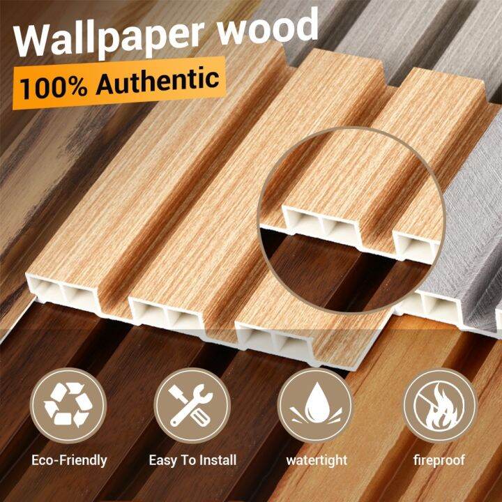 【Spot Flash Sale】Waterproof Wall Grille PVC Panel Board 3D Home Living Room Wall Panel Board