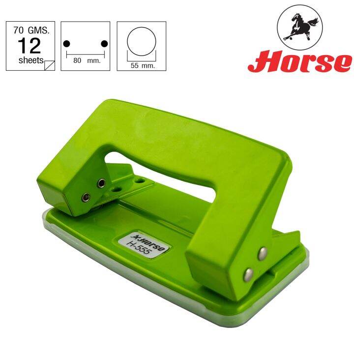 horse-ตราม้า-เครื่องเจาะกระดาษ-h-555-แบบเหล็ก-ตราม้า-คละสี-จำนวน-1-เครื่อง