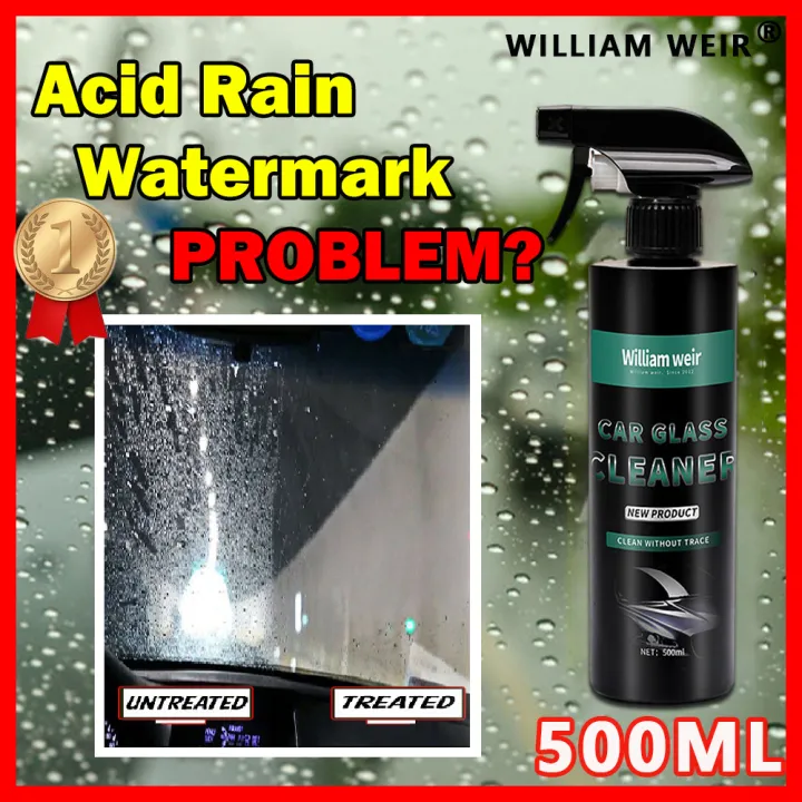 【WILLIAM WEIR】Acid Rain Remover 500 ML,Glass Restorer, Watermark
