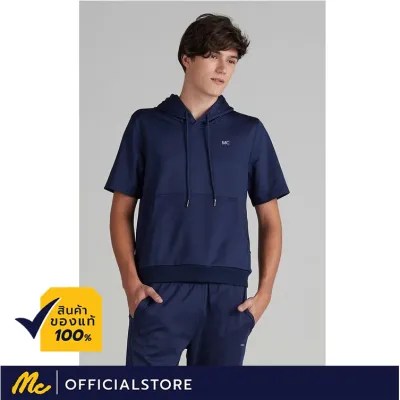 Mc Jeans เสื้อแขนสั้น มีฮู้ด รูปทรงสวยคลาสสิค สีกรมท่า MTSP480