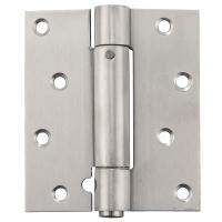 Self Closing Door Hinge, 2 Pack 4 Inch Heavy Duty Square Stainless Steel Mortise Spring Automatic Closer Hinge Hardware