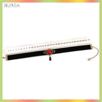 RUASA สร้อยคอโชกเกอร์กุหลาบหรูหรา1ชิ้นสำหรับผู้หญิงเครื่องประดับงานปาร์ตี้แบบกอธิค