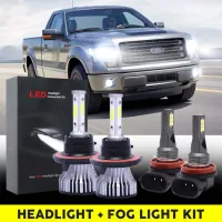 ไฟสปอตไลท์ Led 4 ดวง และไฟตัดหมอก สําหรับ F-150-250-350 2005-2014 NEW