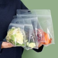 【hot】 2pcs Transparent Food Storage Reusable Up Zip Shut Leakproof Containers Keeping Multisize