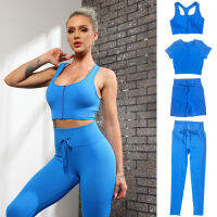 ATHVOTAR 24 Pieces Yoga Sets Women Sportswear Gym Seamless Legging Fitness Sport Bra Crop Top Workout Clothes For Women