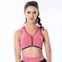 Sport Running Front Zipper Push-up Yoga Padded PLUS SIZE Fitness Tops