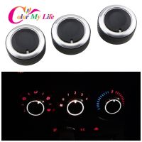 Color My Life 3Pcs Air Conditioning Knob AC Knob Heat Control Switch Button For Mazda 3 BL 2010 2011 2012 2013 Car Accessories