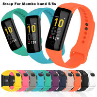 สายนาฬิกาซิลิโคนสำหรับ Mambo Band 5 5S Smartwatch เปลี่ยน Correa Breathable สร้อยข้อมือกีฬาสำหรับ Mambo Band5สายรัด Band5S