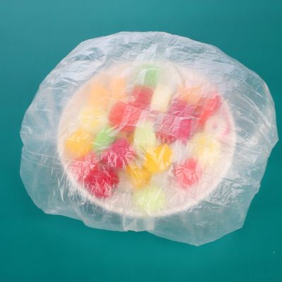 50/100pcs Saran Wrap Disposable Food Cover Grade Fruit Vegetable Storage Elastic Plastic Keeping