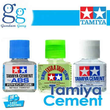 100% Tamiya Cement Glue 40ML Limonene Extra Thin Quick Setting ABS