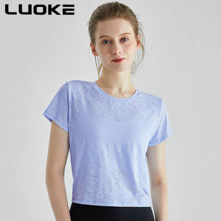 luoke-กีฬา-t-เสื้อผู้หญิงกีฬาเสื้อยืดผู้หญิงหลวมแขนยาวแบบพอดีตัวขนาดใหญ่-professional-การฝึกอบรมเสื้อชุดโยคะ