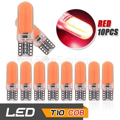 65Infinite (แพ๊คคู่ COB LED T10 W5W สีแดง) 2x COB LED Silicone T10 W5W รุ่น Extra Long ไฟหรี่ ไฟโดม ไฟอ่านหนังสือ ไฟห้องโดยสาร ไฟหัวเก๋ง ไฟส่องป้ายทะเบียน กระจายแสง 360องศา CANBUS สี แดง (Red)