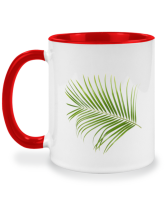 แก้วเซรามิก Palm Tree Leaves ใบปาล์ม แก้ววันพีช แก้วมัค twotone coffee mug แก้วสองสี แก้วสกรีน แก้วกาแฟ ของขวัญ ของที่ระลึก ของขวัญวันเกิด