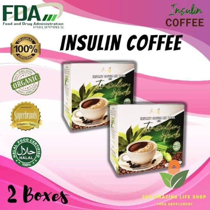 2 BOXES INSULIN HERB COFFEE IDEAL FOR DIABETIC PERSON Lazada PH