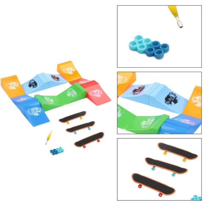 finger-skateboard-ramp-set-finger-board-skate-park-kit-fingerboard-skate-park-ramp-mini-finger-skateboard-ultimate-park-set-ramps-for-kids-birthday-gift-beautifully