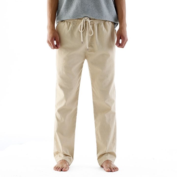 pants-ผู้ชายฤดูร้อนสบาย-ๆ-กางเกงผ้าลินินบางสไตล์จีนผ้าฝ้ายและผ้าลินินกางเกงกีฬากางเกงผ้าลินินตรงหลวมชายขนาดใหญ่
