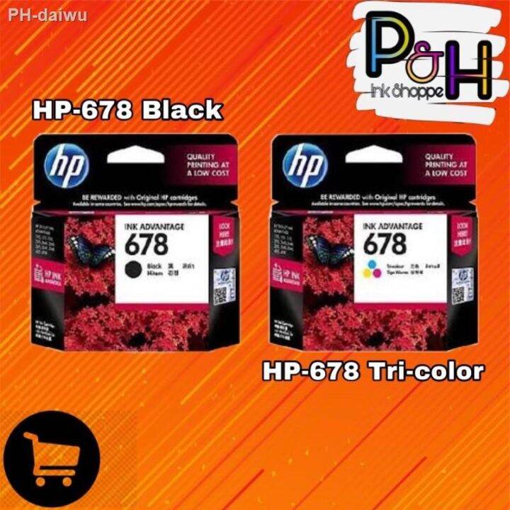 【COD】 Genuine 678 Black/ Tri-color Ink Cartridge | Lazada PH