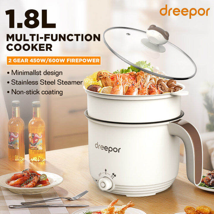 Dreepor Mini Rice Cooker Multifunction Electric cooker Electric pot