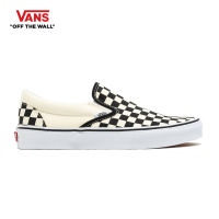 VANS CLASSIC SLIP-ON BLK&amp;WHTCHCKERBOARD/WHT รองเท้า ผ้าใบ VANS ชาย หญิง**รองเท้าเป็นไซส์ US MEN สามารถดูตารางเทียบไซส์จากข้อมูลสินค้าเพิ่มเติม**