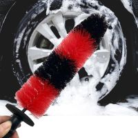 1pc Car Wheel Brush Multifunction Two Color Engine Grille Wheel Tire Rim Wash Brush Engine Grille Tire Rim Cleaning Tool