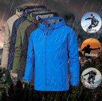 【สหรัฐอเมริกาStock】2020กันน้ำWindproof Warmสีทึบน้ำหนักเบาซิปแฟชั่นเสื้อโค้ทบุรุษชุดกีฬากลางแจ้งผู้ชายแจ็คเก็ตฤดูหนาว