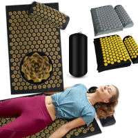 Pranamat Kuznetsovs applicator Acupressure Yoga Cushion Sensi Massage Body Mat With Needle Foot Massager Pillow Fitness Pilates