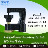 สปริงเกอร์ Raindrop รุ่น BIG-250  อัตราการจ่ายน้ำ 250 ลิตร/ชั่วโมง