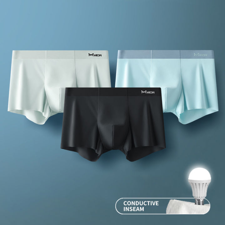 cmenin-miiow-3pc-ins-คุณภาพสูงนักมวยชายชุดชั้นในผ้าไหมน้ำแข็ง-innerwear-antibacterial-กางเกงว่ายน้ำชายกางเกงนักมวยชายกางเกง-conductive-comfort-กางเกงว่ายน้ำ-m1260