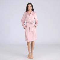 Pink Bridesmaid Women Rayon Kimono Robe Casual Loose Spring Summer Full Sleeve Home Bathrobe Sleepwear Nightwear M-XL Bath