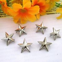 【LF】 50 pçs 15mm metal prata/banhado a ouro estrela rebite pino do parafuso prisioneiro punk diy dropshipping punk rebite para roupas decorativas