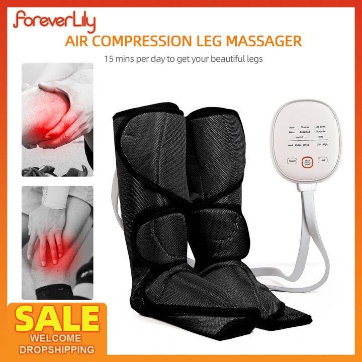 Professional Air Compression Legs Massager Hot Compress Legs Feet ...